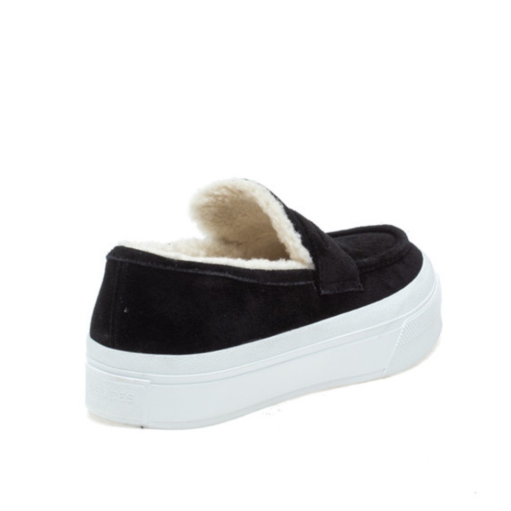 NWT J/SLIDES GILES Black Suede Slip-On Loafer Sneaker - Picture 3 of 16
